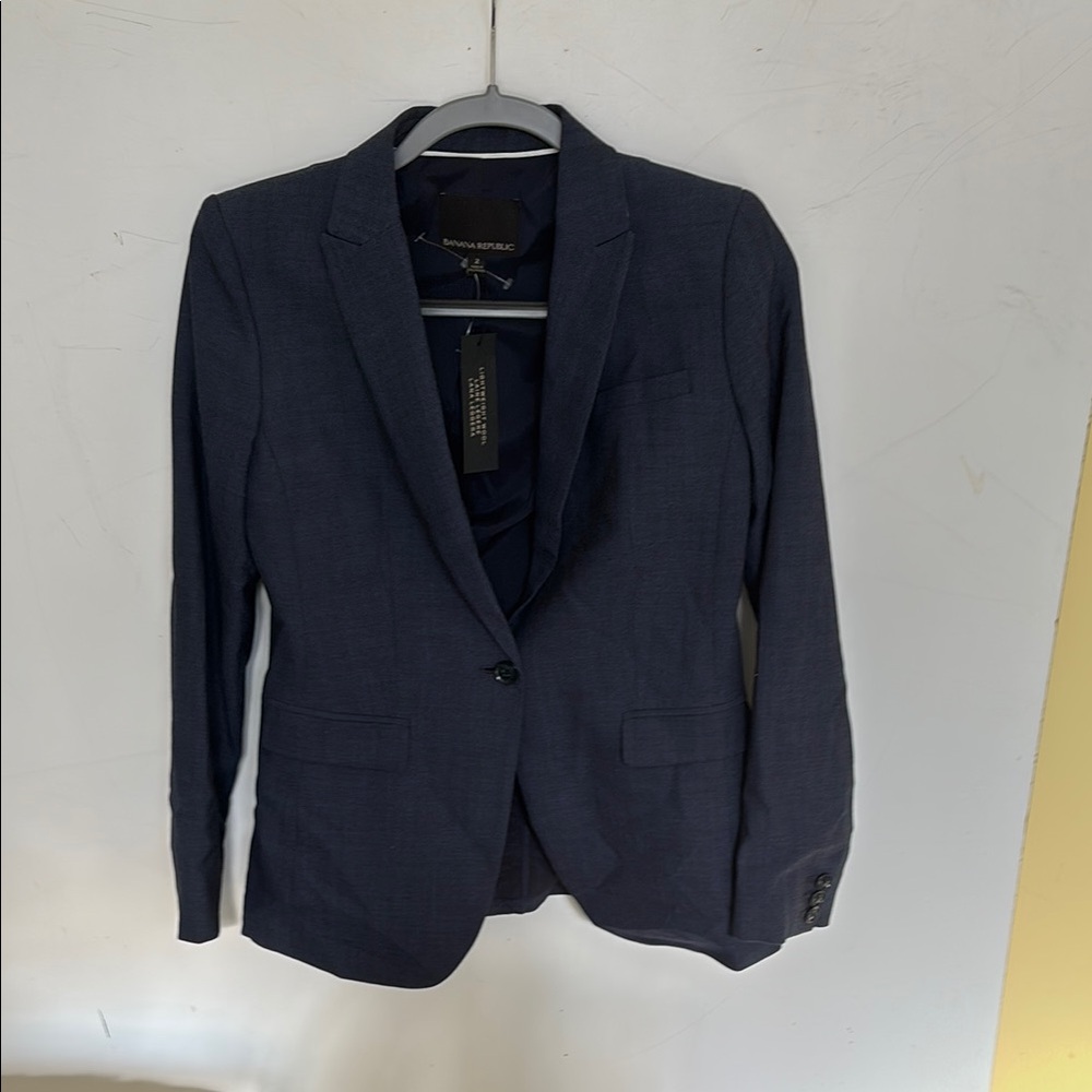 Banana Republic Blue Blazer Suit Jacket